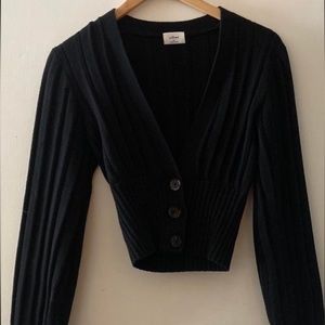 Aritzia Wilfred Plunge Cardigan